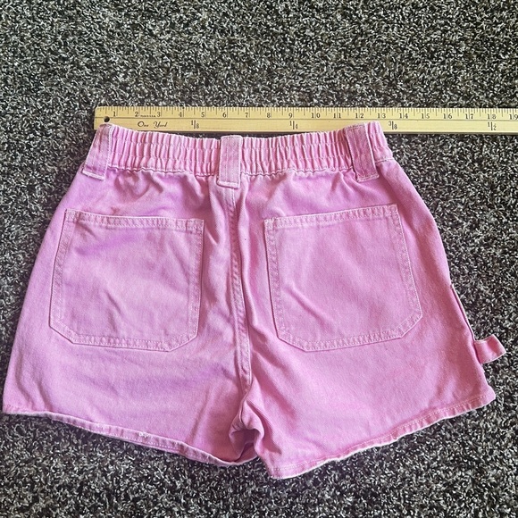 No Boundaries Pink Cargo Shorts with Rolled Hem - Picture 5 of 6